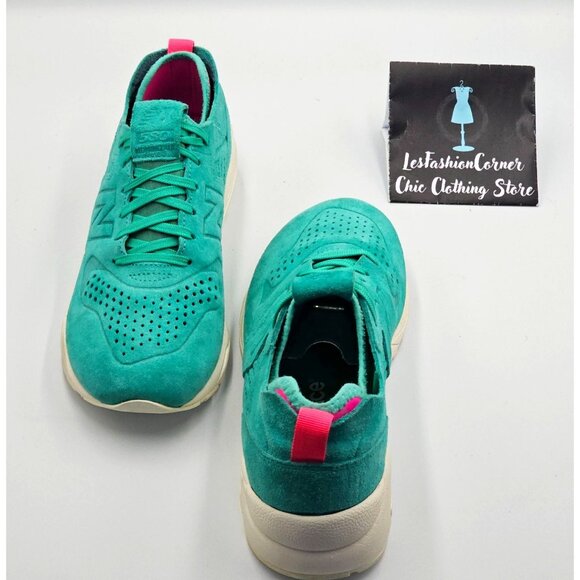 New Balance Women's Teal Blue Suede 580 Deconstructed Running Shoes Size 9 2489 - Picture 12 of 16